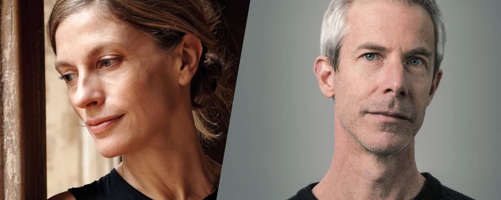 Two headshots. One is of a woman with blonde hair pulled away from her face. The other shows a man facing straight towards the camera with short grey hair.