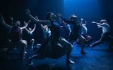 Dancers of Hofesh Shechter Company on stage
