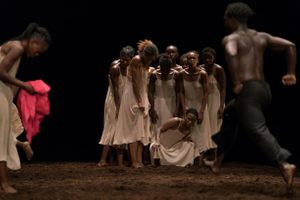 The Rite of Spring being performed on stage