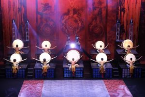 The show being performed on stage